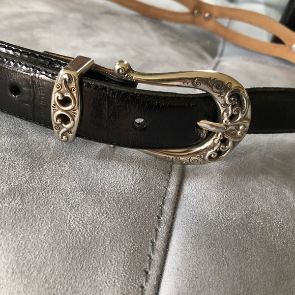 Brighton Accessories - Brighton black and silver belt